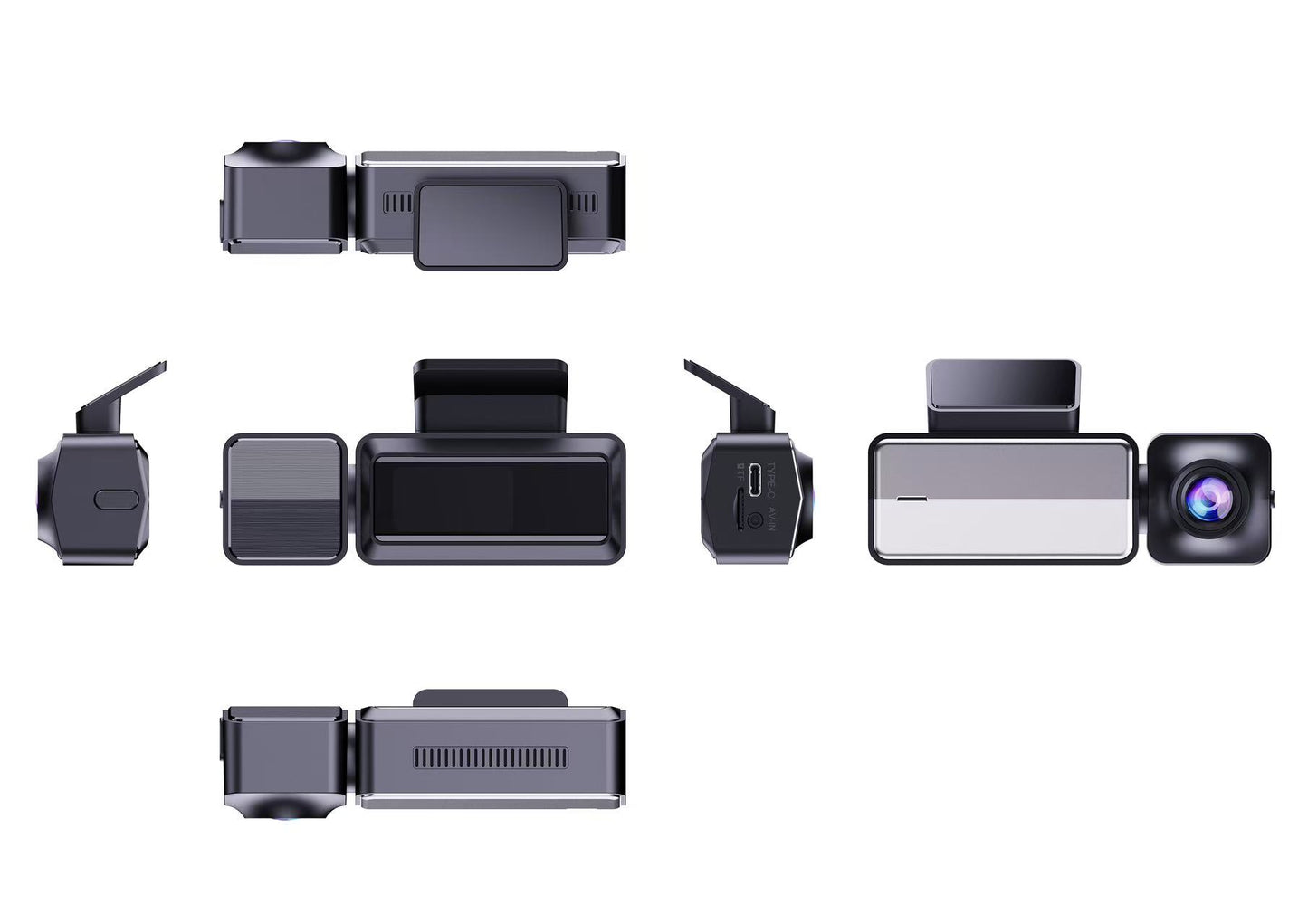 D106|D206|Single/Dual recording Dashcam 120° wide angle 2K Voice control Parking Monitor Save video without power