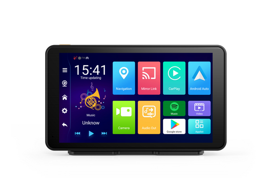 709A|7.0'' IPS Touch Screen Car DVRs 1280*800 Android Auto BT FM transmitter Voice Commands Parking assistance Carplay