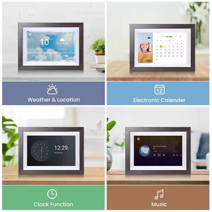 K101/K103|10.1 Inch Digital photo Frame Touch Screen RAM 1GB ROM 32GB USB Digital Picture Frame BT WiFi FRAMEO APP at home/outdoor