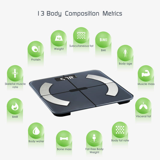 T104 Body Fat Scale Model-280(Black)