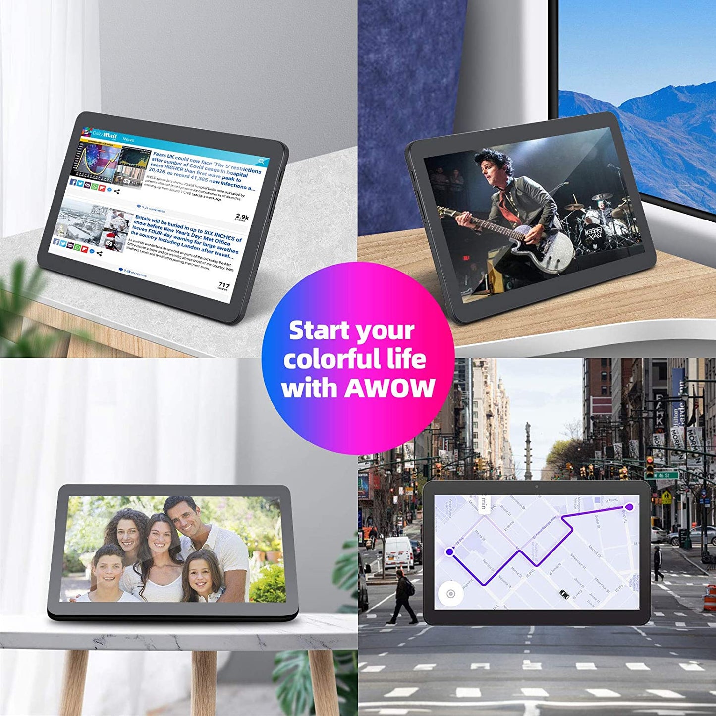 CQA1020 | 10.1 inch Android 10 Go Tablet 1GB RAM16GB Flash 1024x600 Black