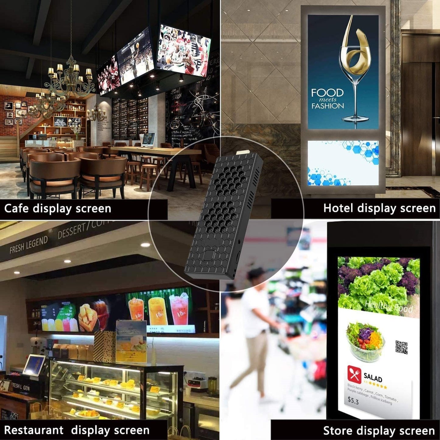 Mini PC Stick Windows 10 Pro Intel Celeron N4000 4GB DDR4, 64GB eMMC