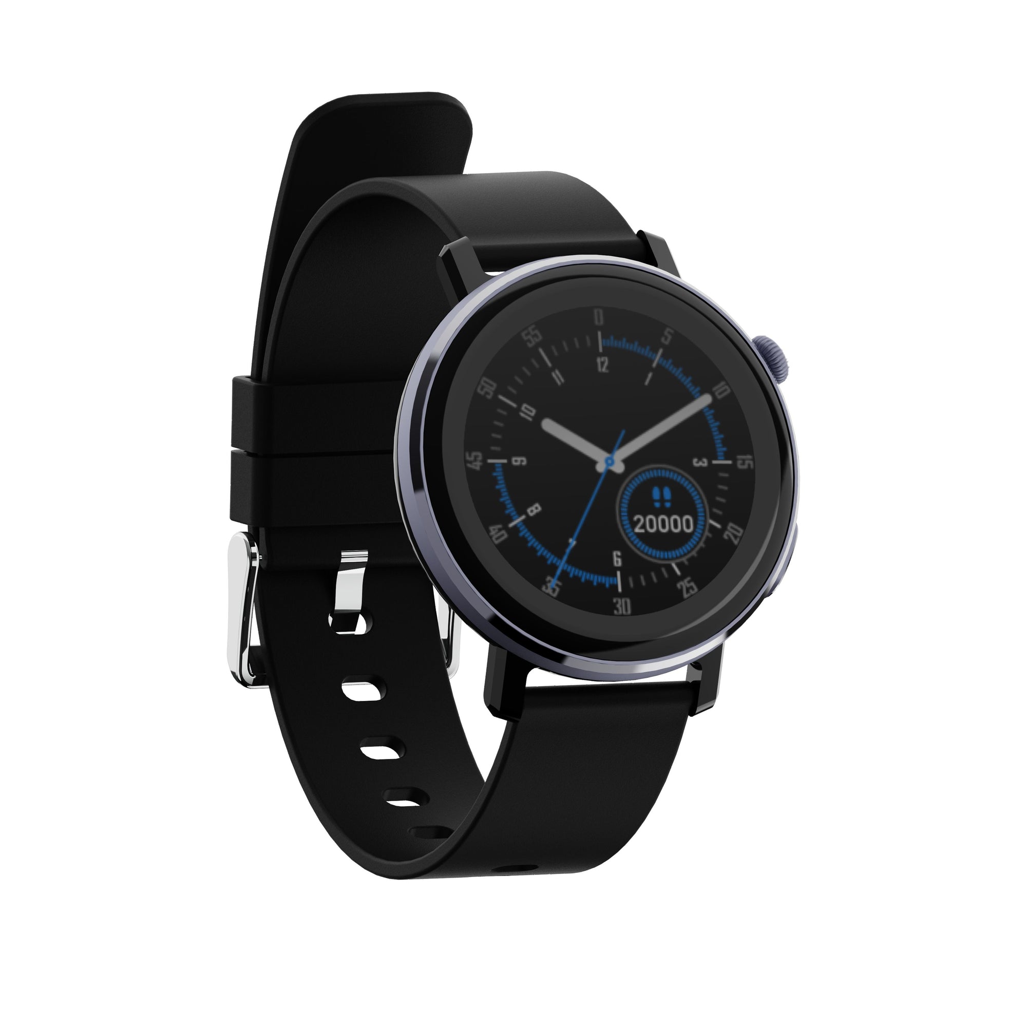 R306 - 1.28 inch Full Circle Touch Screen Smart Watch IP67 waterproof with Heart Rate/Sleep Monitor (metal chassis)