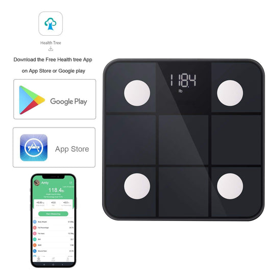 T100 Smart Scale works with Apple Health, Google Fit