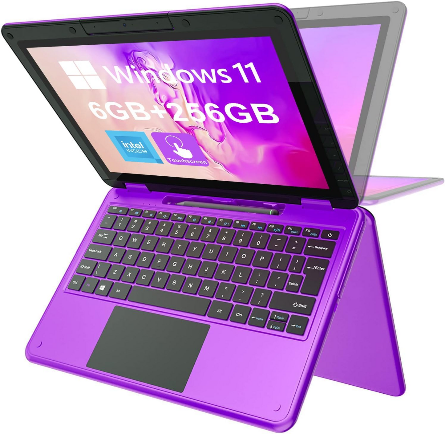 CQG1106Y 11.6 inch 2-IN-1 Laptop YOGA FHD 8GB RAM 256GB SSD integrated with Stylus Blue color
