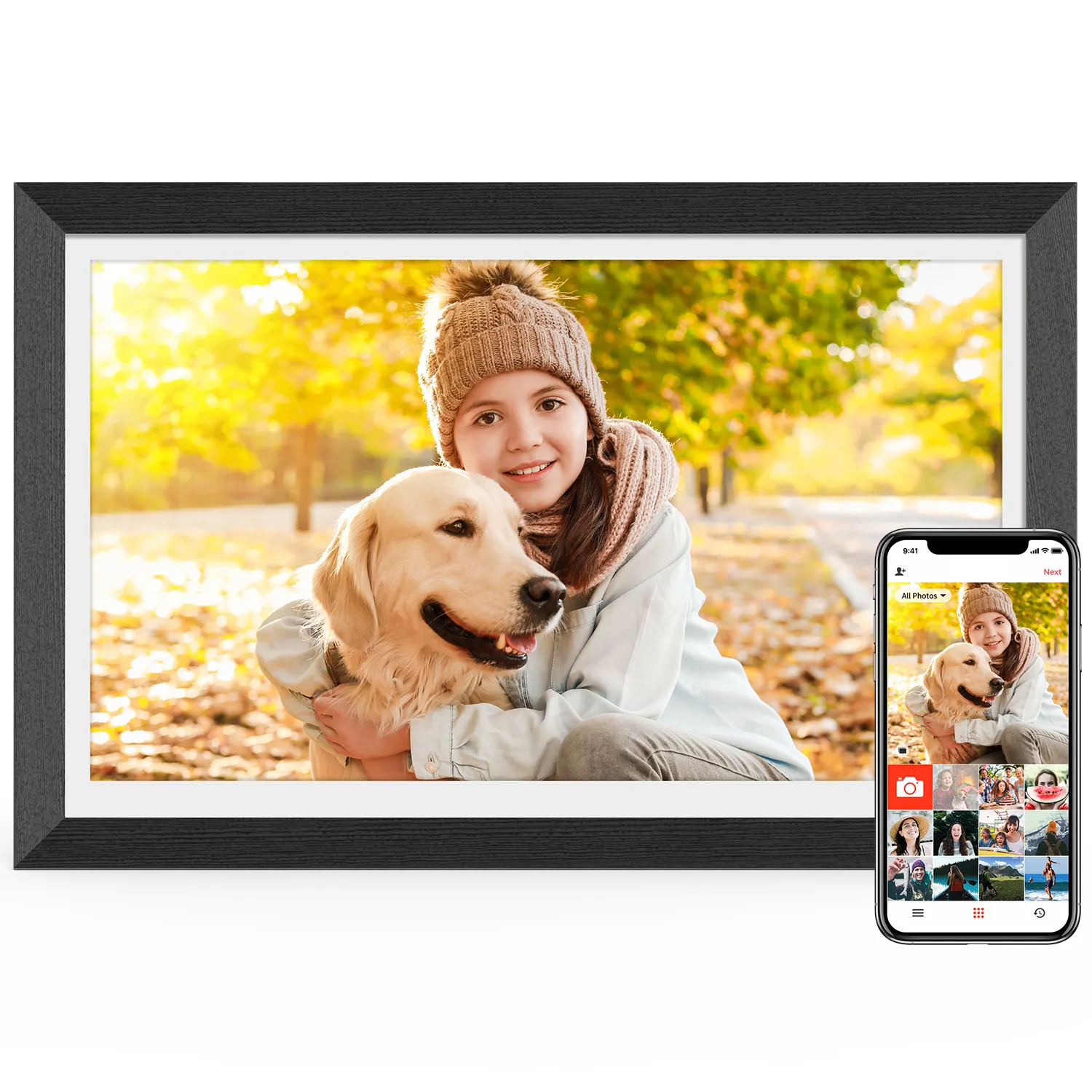 Computer Picture Frame K501|15.6 inch Digital Photo Frame Touch screen Large Digital Picture ...