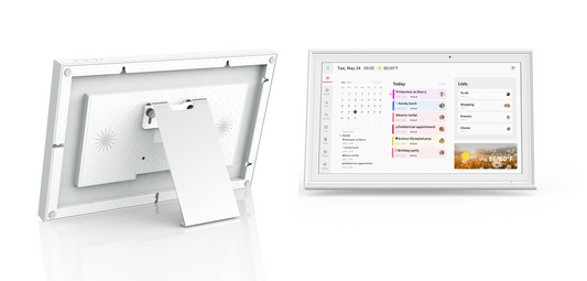 15.6 inch smart family calendar display with rear stand and calendar dashboard screen