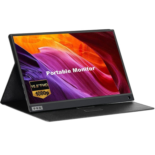 CQP158 Portable Monitor 15.8 inch gaming monitor FHD 1080P IPS Laptop Monitor with HDMI/USB-C for laptop